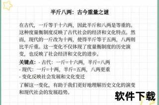 半斤八两孰更大-重量单位溯源与对比解析
