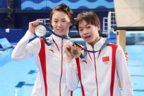 跳水世界杯10中国军团四金收官创历史最佳 全红婵陈芋汐巅峰对决引热议
